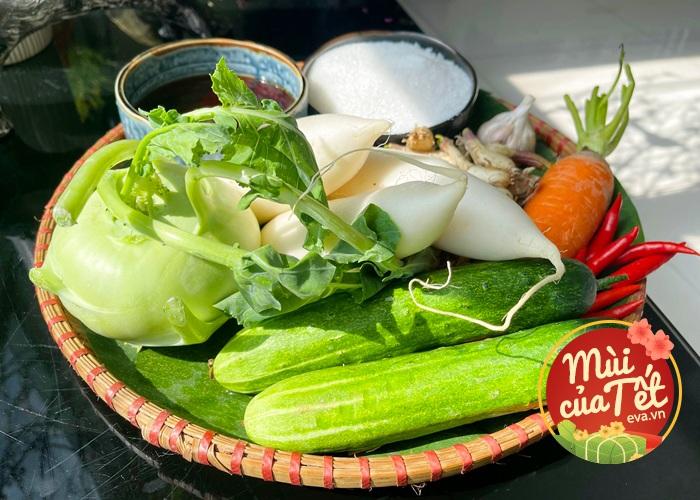 Dưa món kiểu miền Trung chua chua ngòn ngọt giòn tan chống ngán cho ngày Tết
