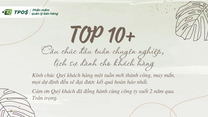 30+ Lời chúc đầu tuần cho khách hàng hay và ý nghĩa nhất