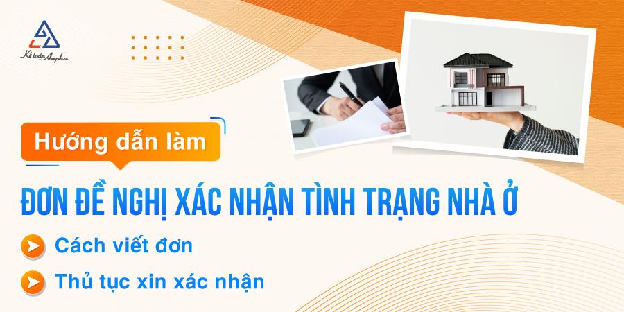 Thủ tục làm đơn đề nghị xác nhận tình trạng nhà ở - Tải mẫu