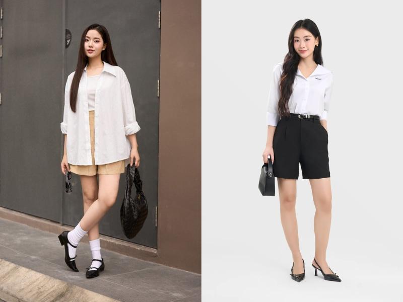 Phối áo sơ mi đi biển nữ đẹp và sành điệu cho mọi phong cách