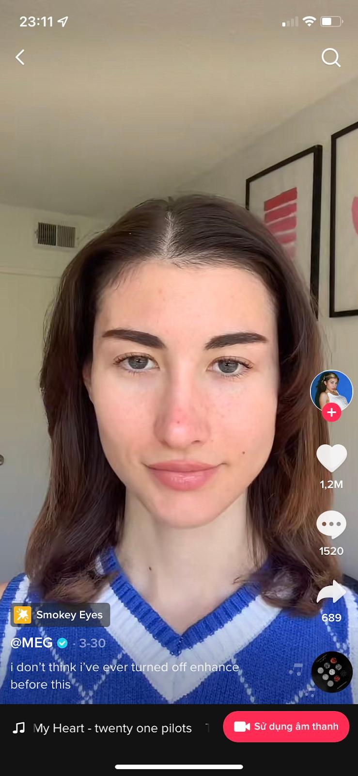 Trào lưu khoe mặt mộc trên Tik Tok đề cao vẻ đẹp tự nhiên