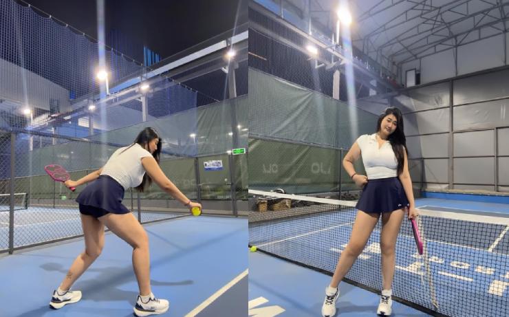 Người đẹp 80kg mặc áo bó sát, váy ngắn chơi pickleball đáp trả mạnh mẽ khi bị chỉ trích