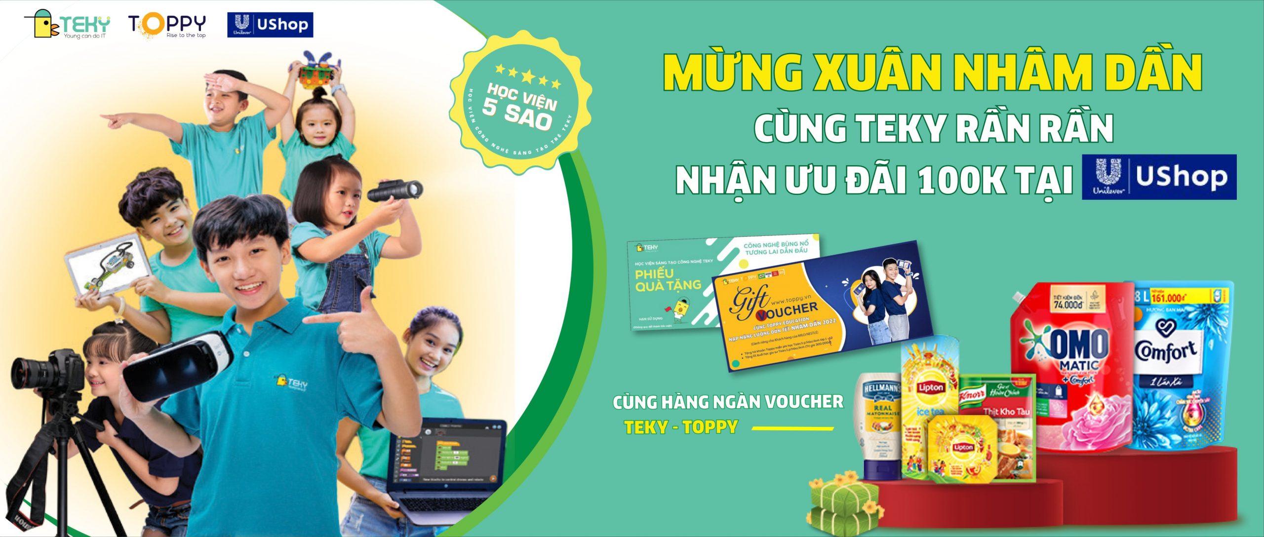 MỪNG XUÂN NHÂM DẦN – CÙNG TEKY RẦN RẦN NHẬN ƯU ĐÃI 100K TẠI USHOP