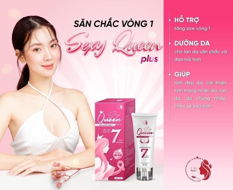 Kem massage tăng size vòng 1 Sexy Queen Plus TM Pharma